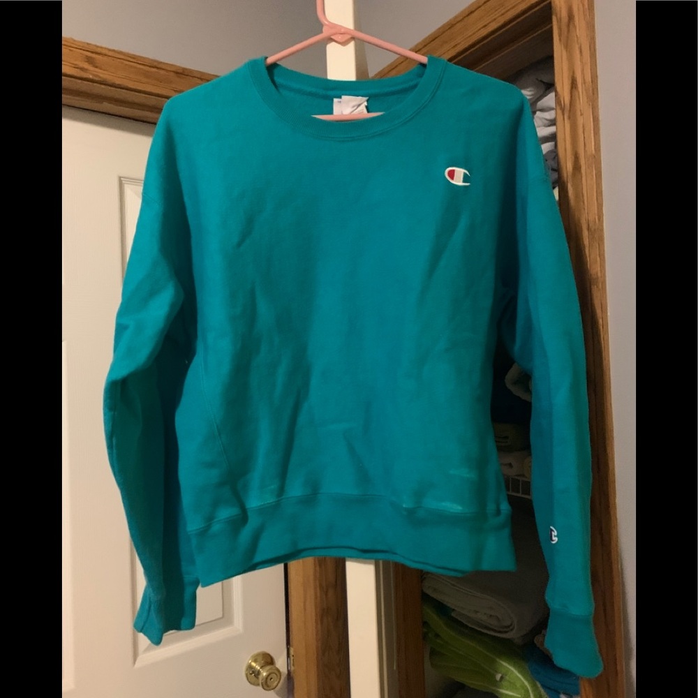 Teal women’s champion crew neck